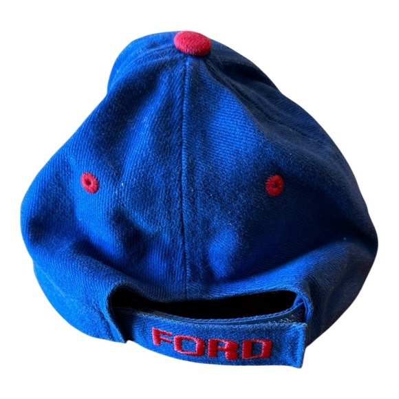 Ford Hat Cap Mens Blue Adjustable Shark tooth Racing  Adult - Picture 4 of 8